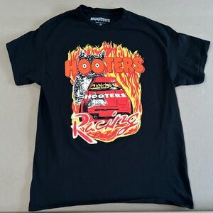 Hooters Black and Orange Racing Tee
